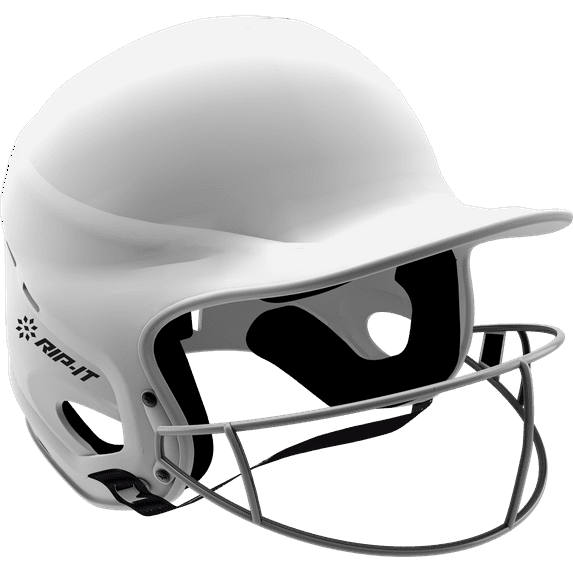 RIP-IT Vision Pro Matte Softball Helmet, White