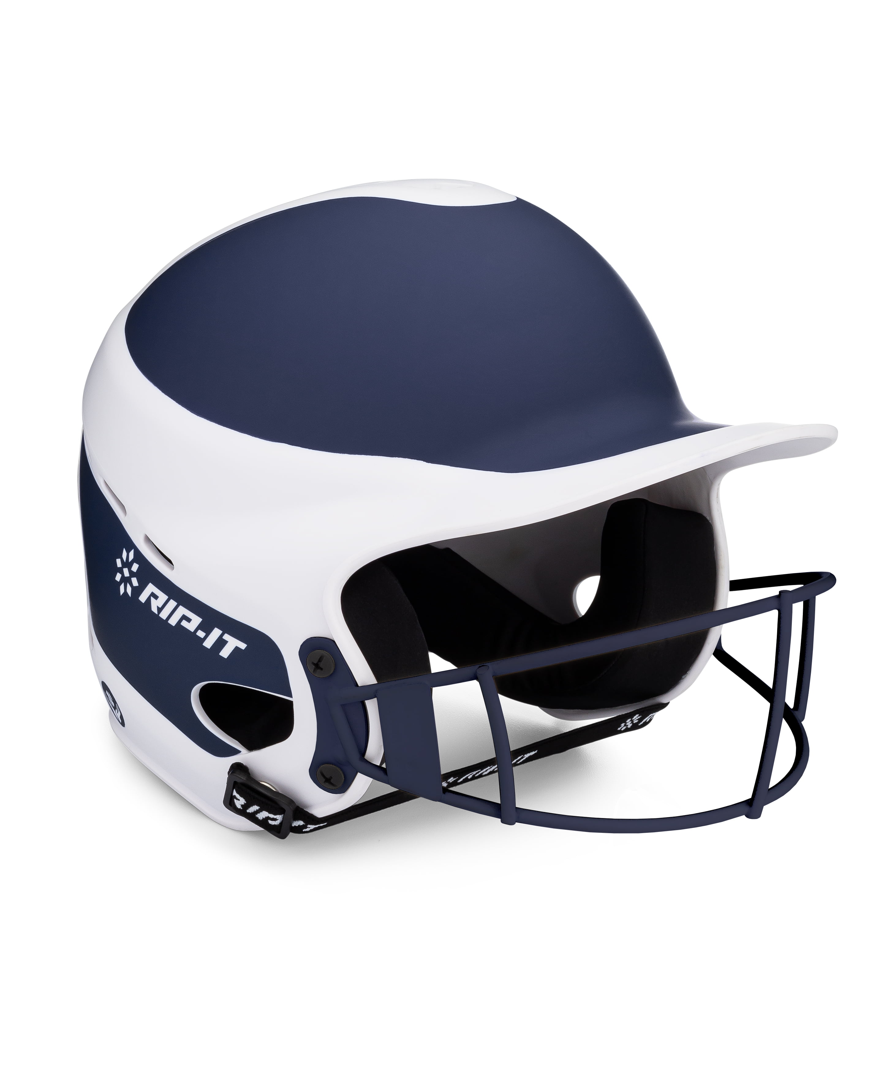 Easton Ghost Matte Two-Tone Fastpitch Batting Helmet w/Mask-Large/X-Large-Red/Charcoal