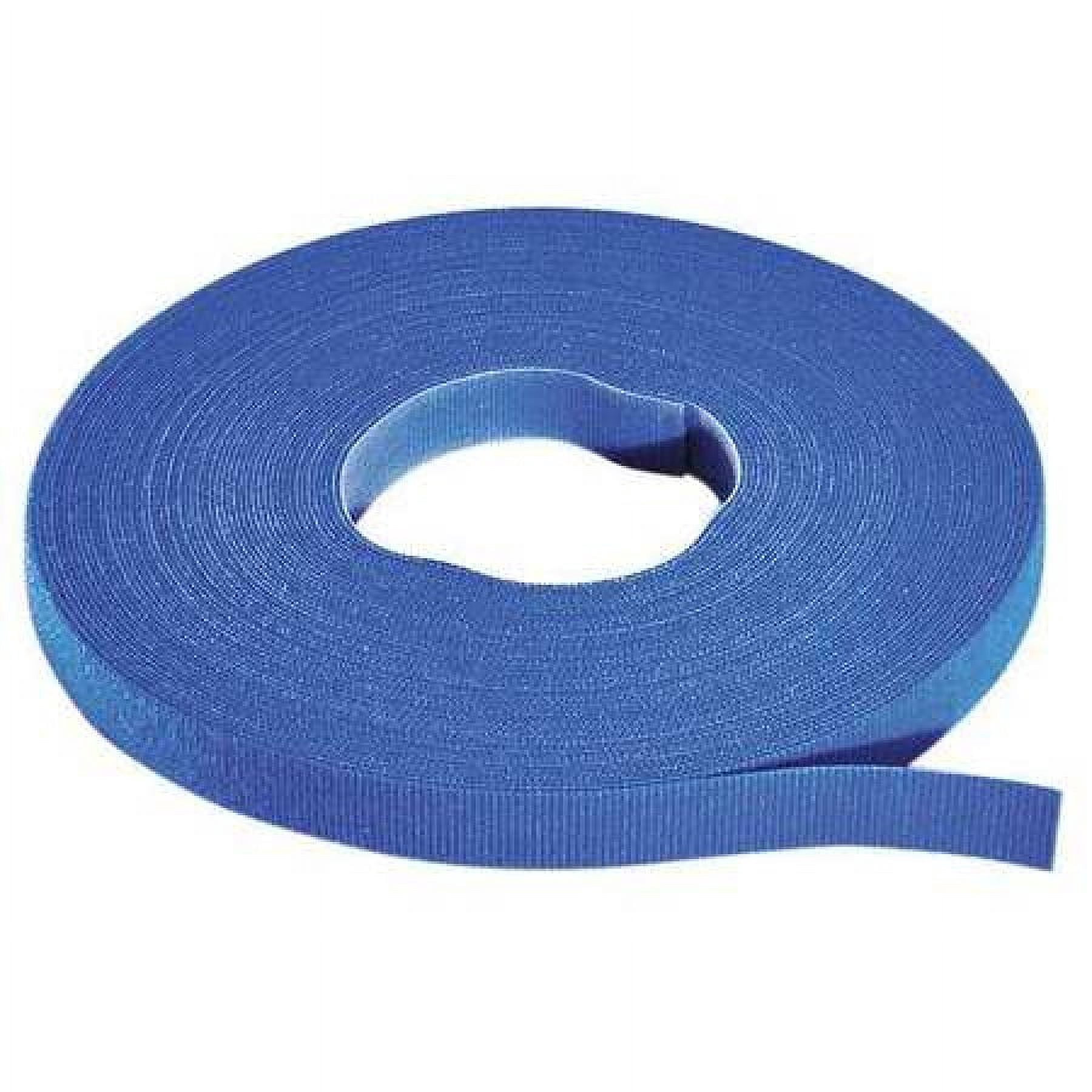 Tie Rips RIP-TIE W-75-HRL-BU 75 ft L, 1.0 in W, Blue Nylon Hook-and-Loop Cable ...
