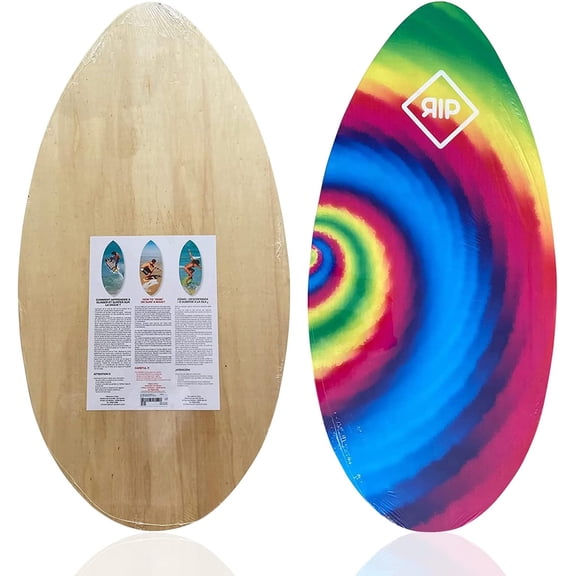 RIP Wooden 35", 37" or 41" Skimboard for Kids or Beginners