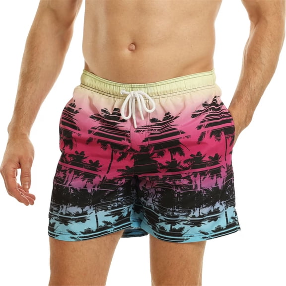RIPT Essentials Mens Printed Swim Shorts
