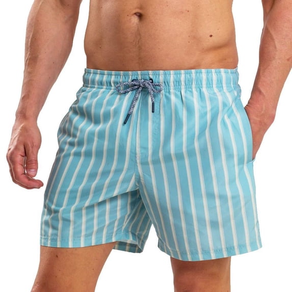RIPT Essentials Mens Stripe Swim Shorts