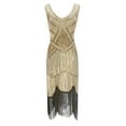 RIQIANTUYU Short Summer Dresses Womens Sequin Dress Dress Vintage