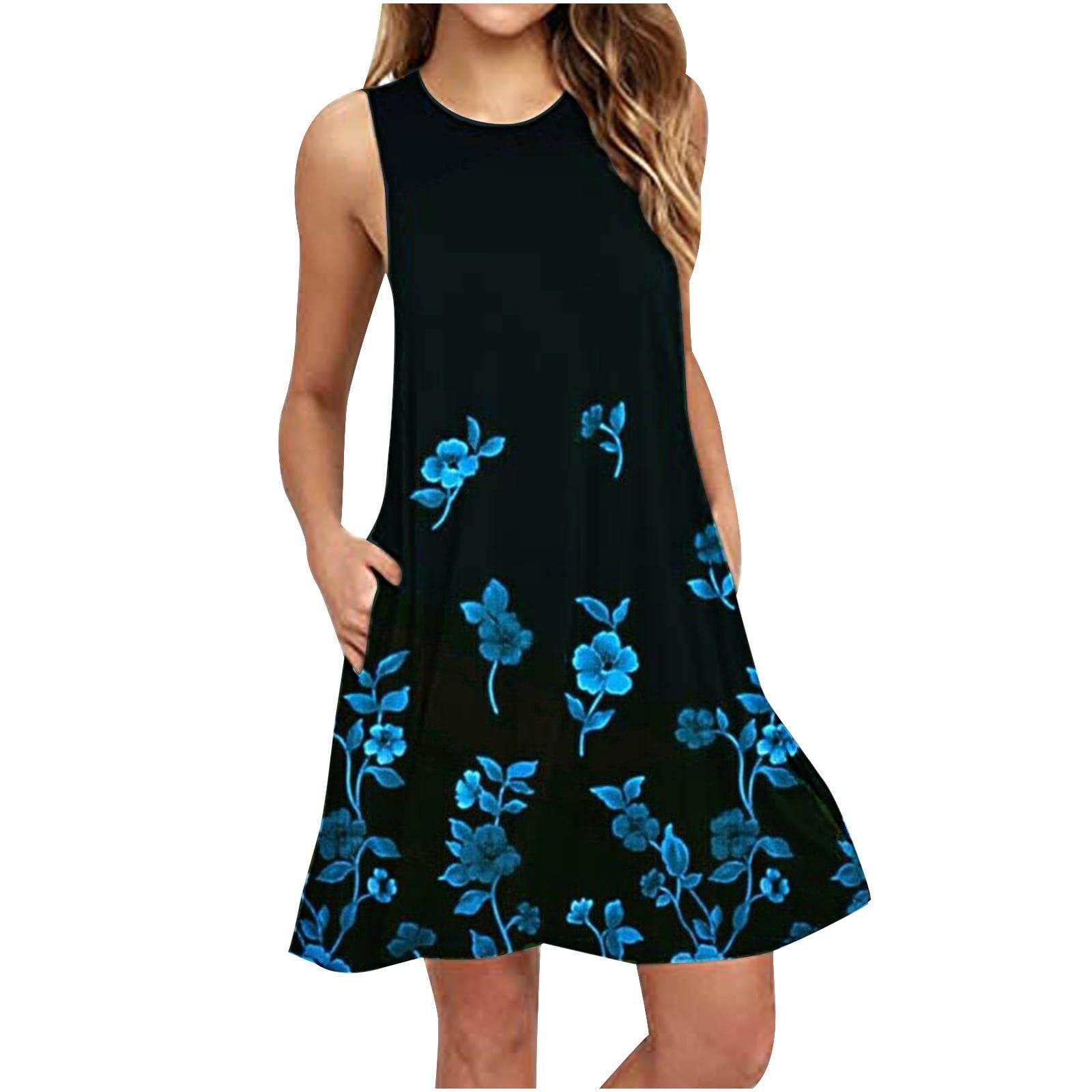 RIQIANTUYU Walmart Prime Deals Today Color Block Dress For Women Women