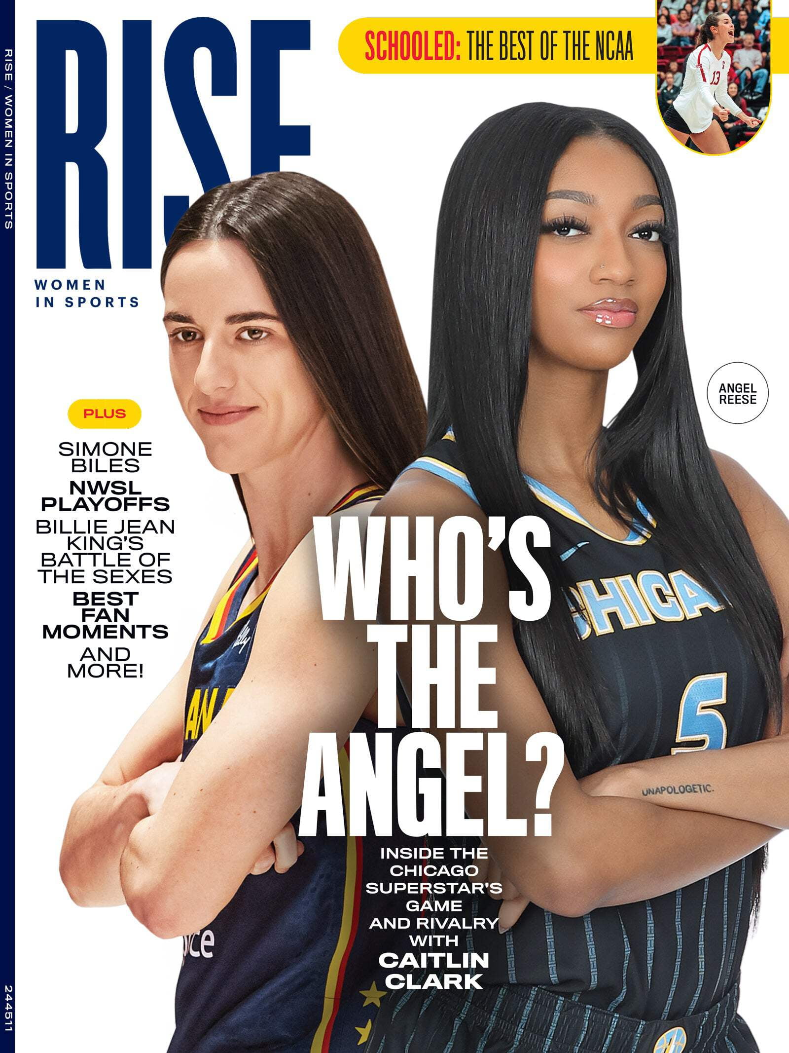 RISE - Women In Sports Issue 2: Chicago Sky Angel Reese Rivalry With Caitlin Clark, Simon Biles, NWSL Playoffs, Billie Jean King Battle Of The Sexes, Women's Fantasy Leagues, Best Fan Moments More!