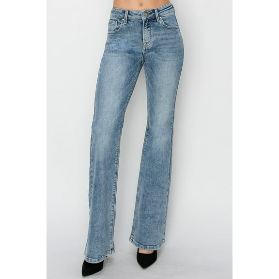 RISEN Full Size Mid Rise Bootcut Jeans