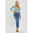 thumbnail image 1 of RISEN High Rise Back Slit Denim Skirt, 1 of 6