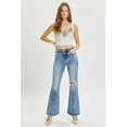 thumbnail image 1 of RISEN High Rise Distressed Flare Jeans, 1 of 4