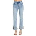 thumbnail image 1 of RISEN High Rise Straight Cuffed Relaxed Jeans, 1 of 6