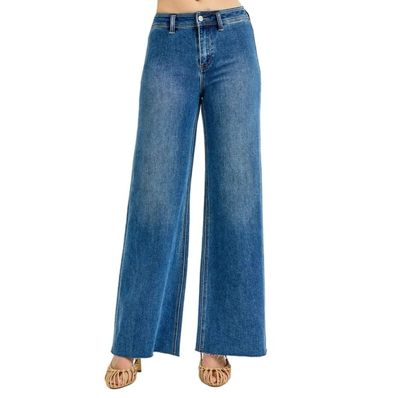 RISEN High-Waisted Wide Leg Jeans