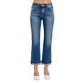 thumbnail image 1 of RISEN Mid Rise Ankle Straight Cuffed Jeans, 1 of 6