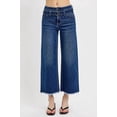 thumbnail image 1 of RISEN Raw Hem Wide Leg Attached Buckle Jeans, 1 of 6