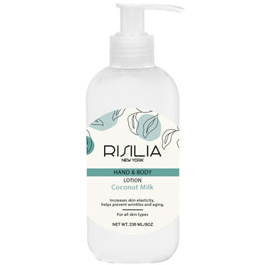 RISILIA Hand & Body Moisturizing Lotion with Coconut Milk 8 oz