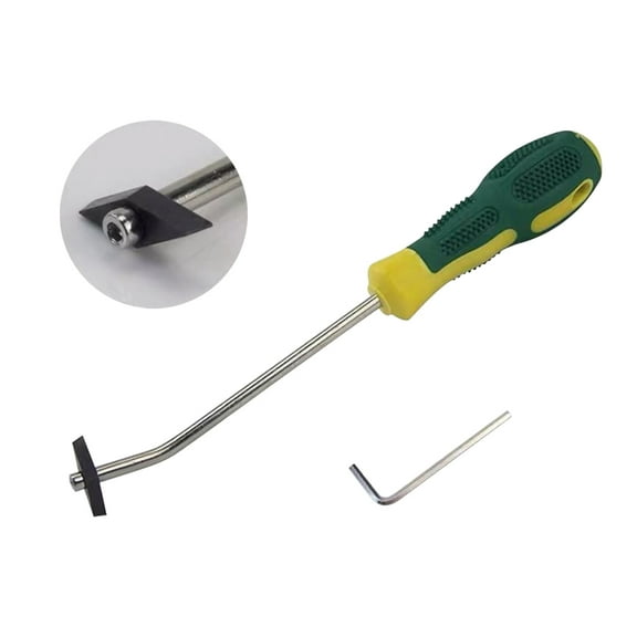 RISJM SIX Grout Removal Tool,8.85''Caulk Remover,Anti-Slippe Angle Scraper Tool for Home Improvement