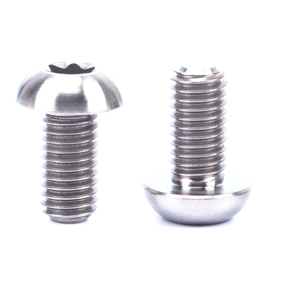 RISK 12PCS M5x10mm Titanium Disc Brake Rotor Bolts T25 for Mountain Bike