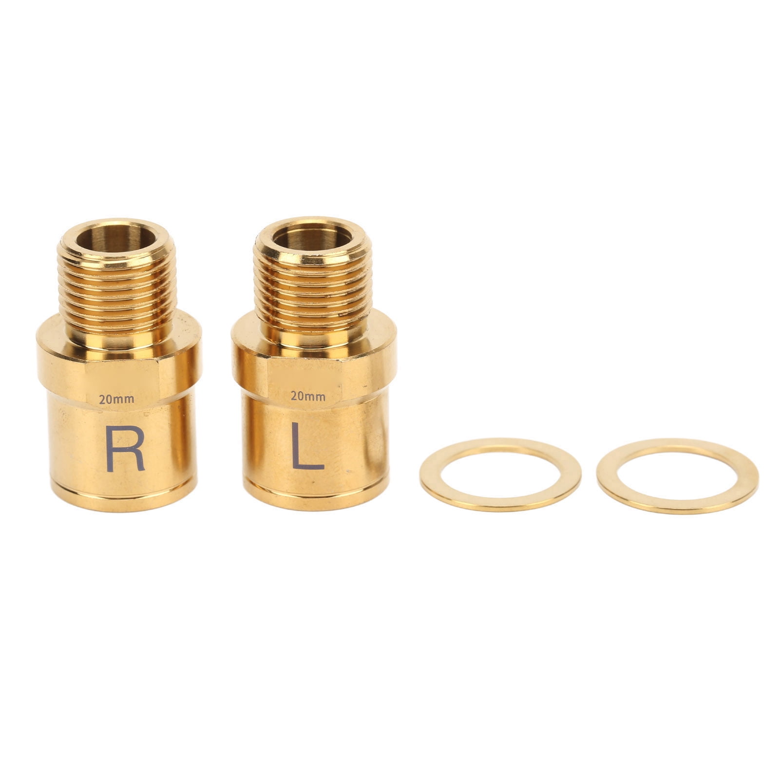 RISK Bike Pedal Extender Titanium Alloy Bicycle Pedal Extended Spindle for Mountain Bike 20mm