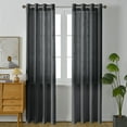 thumbnail image 1 of RISSIEN Linen Curtains 84 inch Length 2 Panels for Living Room 7ft Flax Linen Textured Thick Light Filtering Privacy Window Drapes Grommet Top for Bedroom Wrinkle Resistant Soft (52x84 Dark Gray), 1 of 7