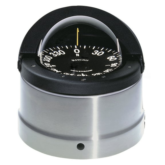 RITCHIE COMPASSES DNP-200 Compass, Binnacle Mount, 4.5" Dial, Silv