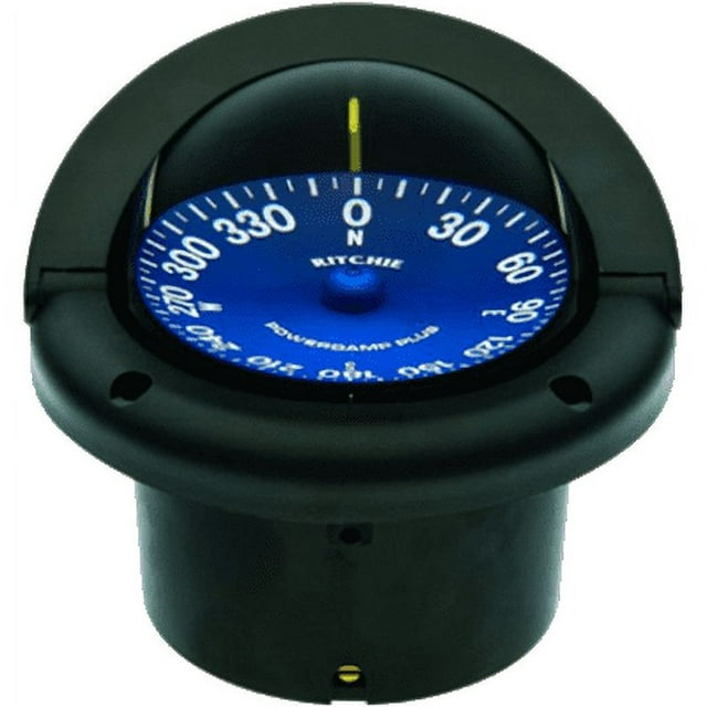 RITCHIE COMPASSES SS1002 Compass, Flush Mount, 3.75" Dial, Black