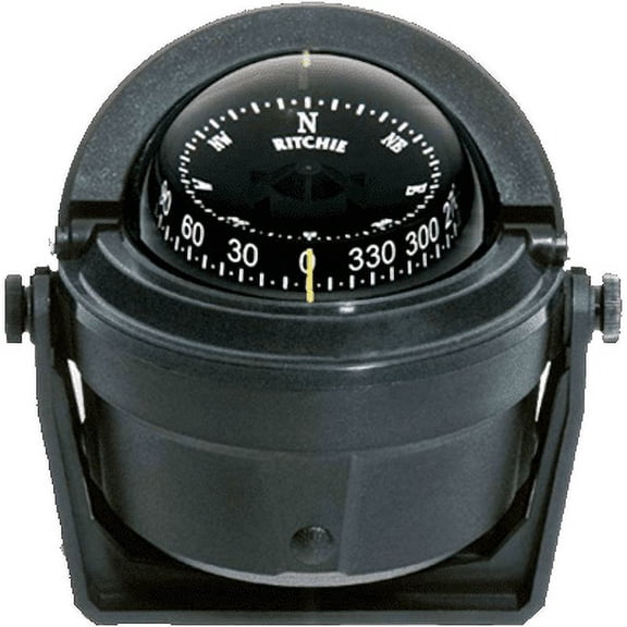 RITCHIE COMPASSES B-81 Compass, Bracket Mount, 3" Combi, Black