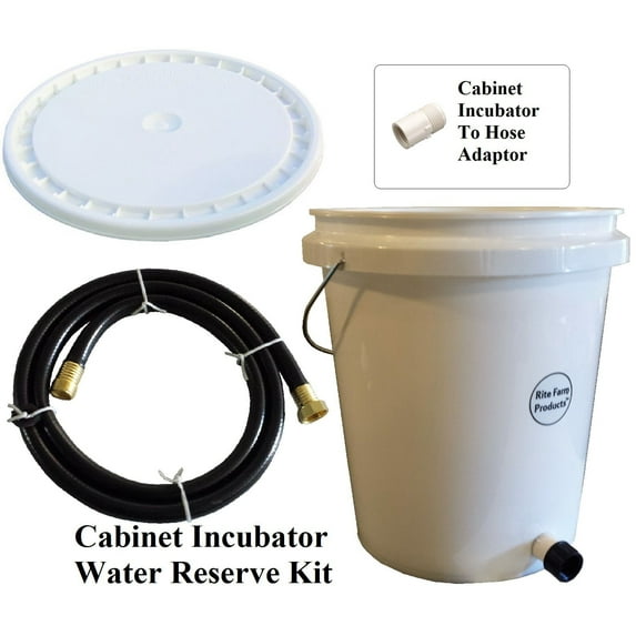 RITE FARM PRODUCTS CABINET INCUBATOR 5 GALLON GRAVITY WATER SUPPLY/RESERVE KIT