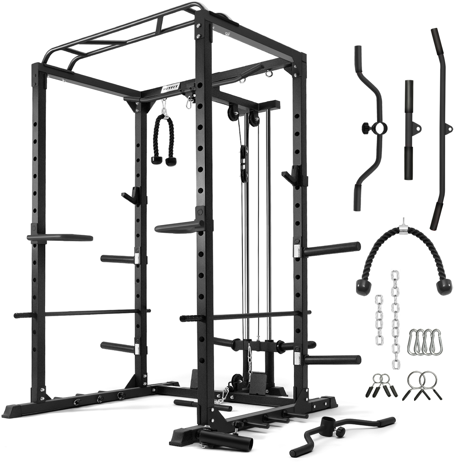 CAP Barbell MultiFunctional Power and Squat Rack with Bar Holder