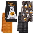 thumbnail image 1 of RITZ 100% Cotton Halloween Kitchen Towels, Set of 4, Ghostly Dog Dish Towels Set, 1 of 6