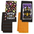 thumbnail image 1 of RITZ 100% Cotton Halloween Kitchen Towels, Set of 4, Haunted House Dish Towels Set, 1 of 6