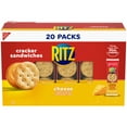 thumbnail image 1 of RITZ Cheese Sandwich Crackers, Lunch Snacks, 20 Snack Packs (6 Crackers Per Pack), 1 of 18
