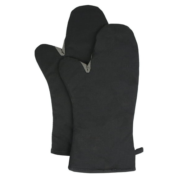 RITZ Chef's Line 16" Pyrotex® PRO Elbow-Length Oven Mitt, Black