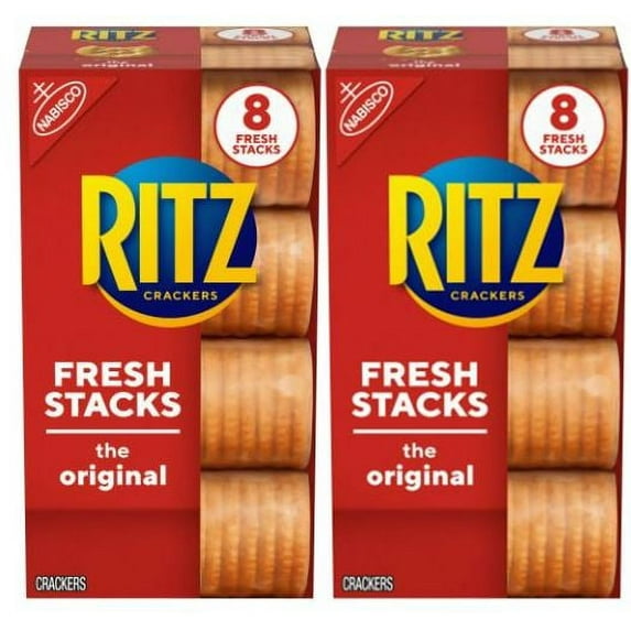 RITZ Fresh Stacks Original Crackers, 11.8 oz (8 Stacks), Pack of 2, Bundled with Bamboo Chopsticks