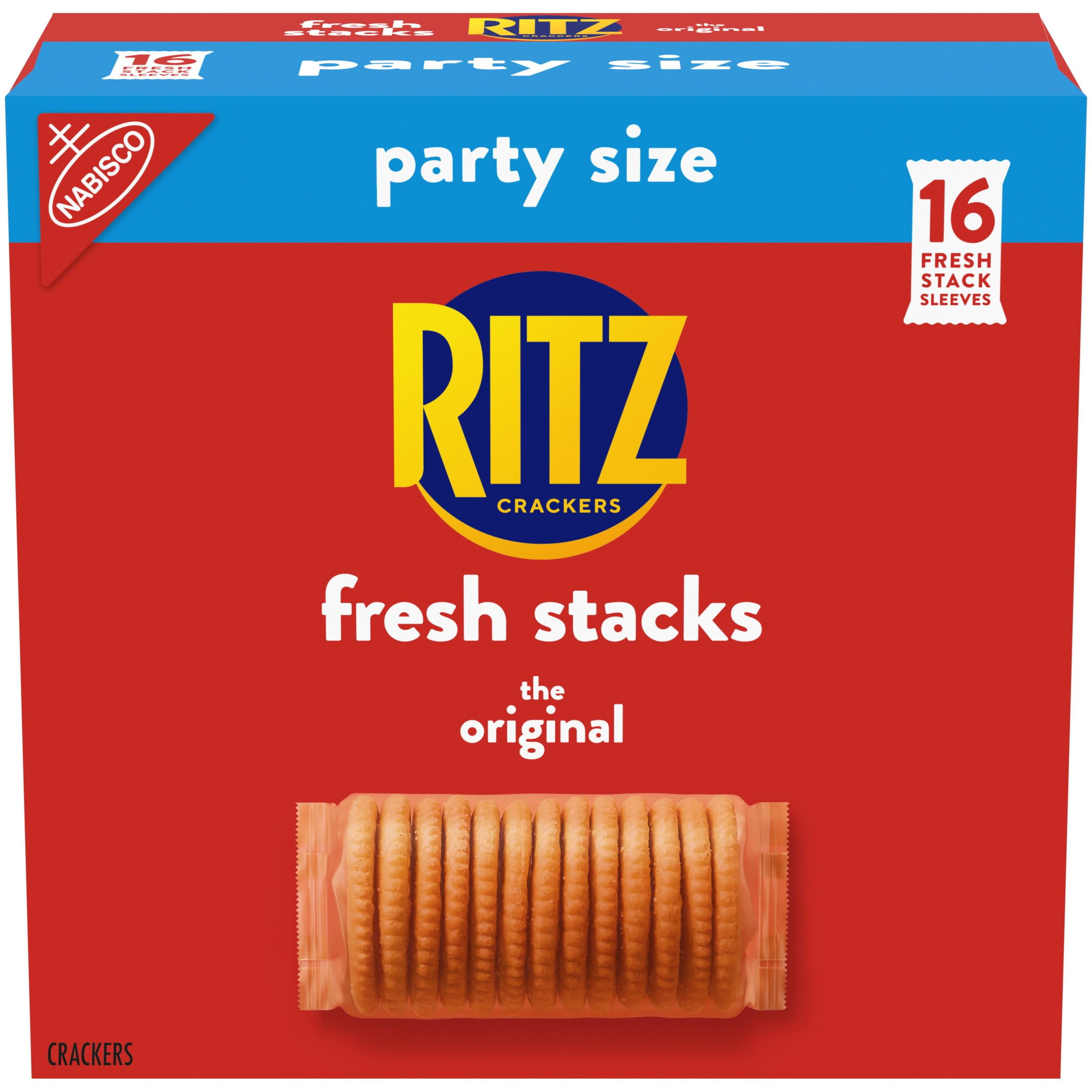 RITZ Fresh Stacks Original MMF7 Crackers, Party Size, 23.7 oz (16