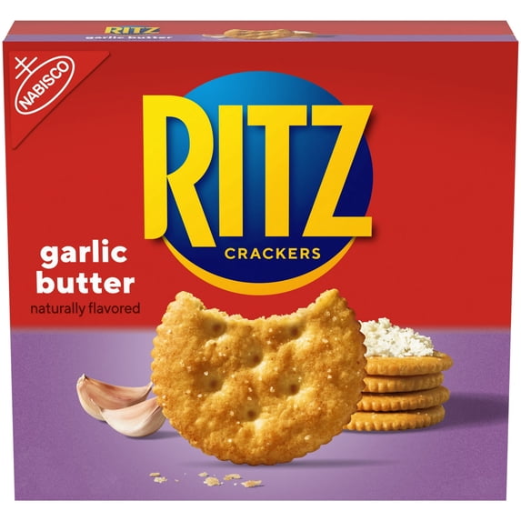 RITZ Garlic Butter Crackers, 13.7 oz (Pack of 4)