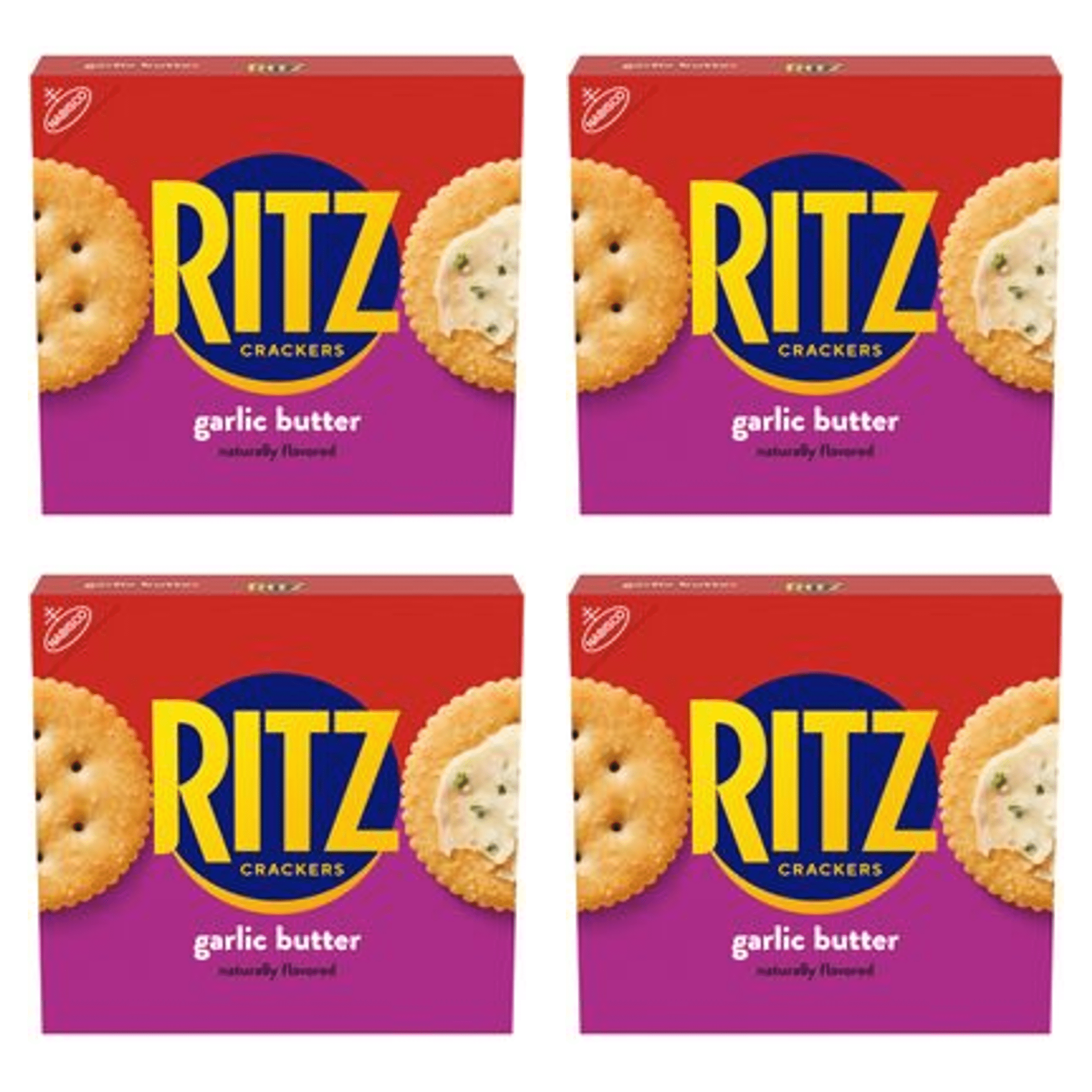 Ritz PURE POINT　7個 RITZ Garlic Butter Crackers, 13.7 oz (Pack of 4) - Walmart.com