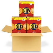 RITZ Original Crackers, Snacks for Kids and Adults, Bulk Lunch Snacks, Family Size, 3 Boxes
