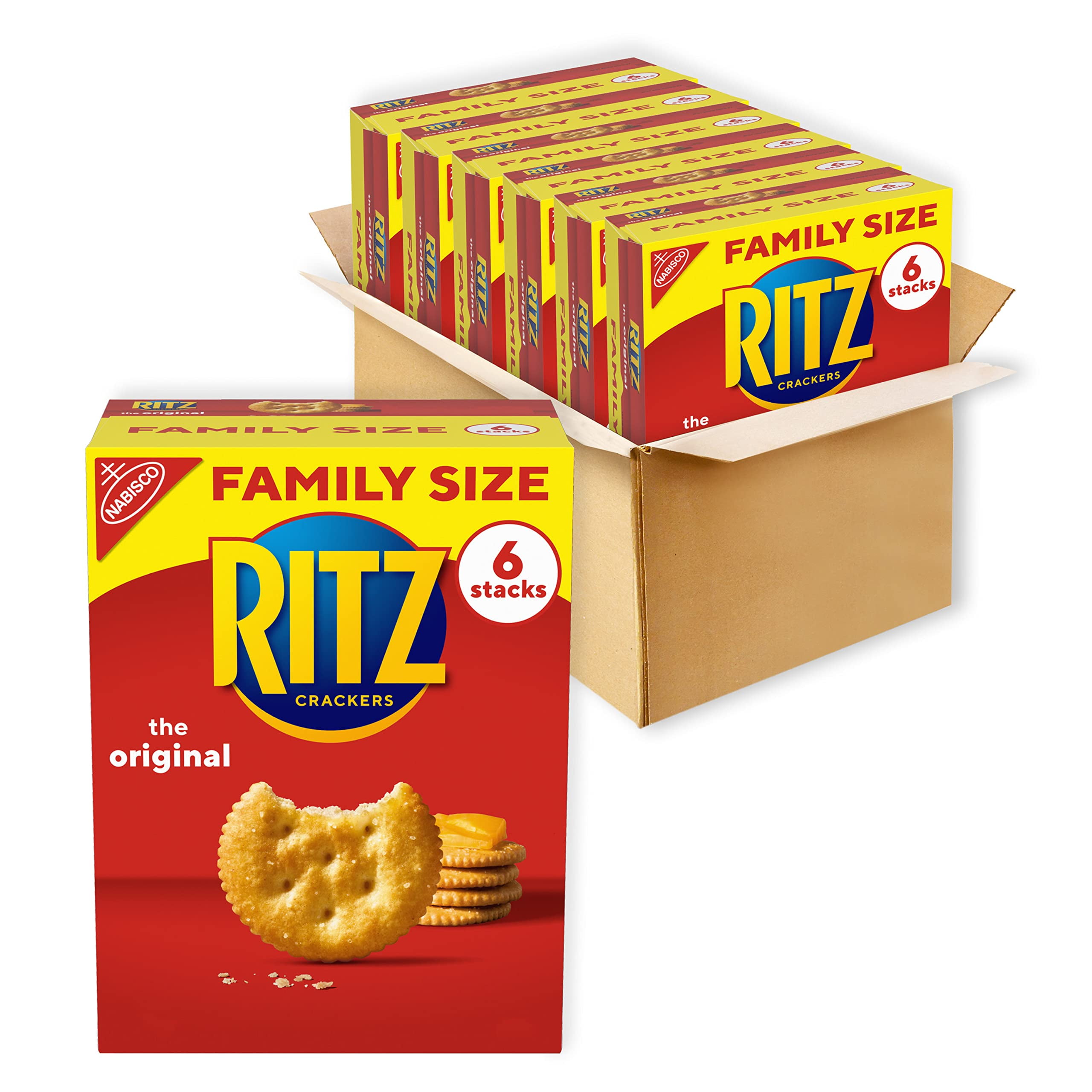 RITZ Original Crackers, Family Size, 6 20.5 105SRLLCoz Boxes