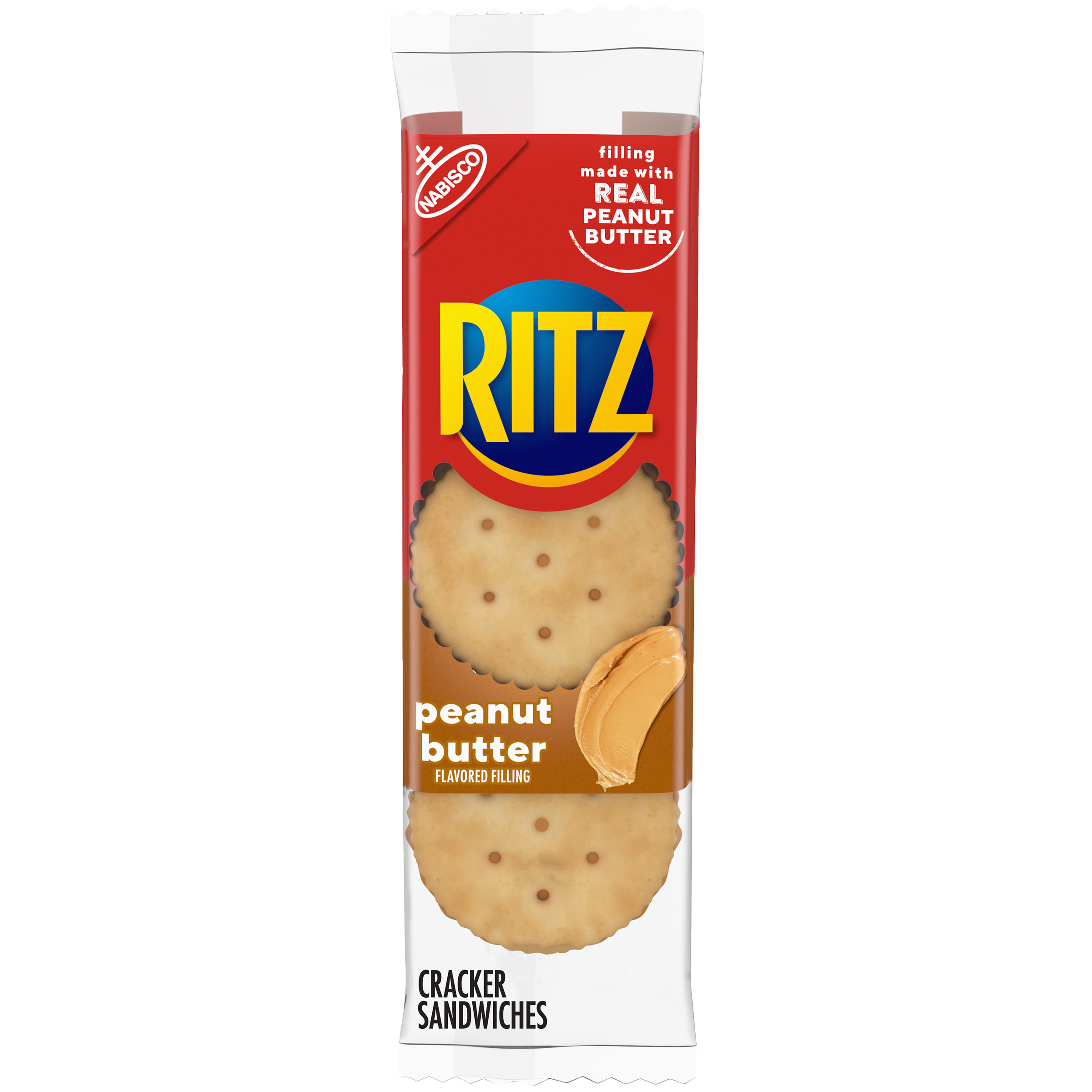 RITZ Peanut Butter Sandwich Crackers, 1.38 oz Snack Pack (6 Crackers