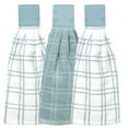 thumbnail image 1 of RITZ 3-Pack Solid and Multi Check Tie Towel Set, Dew, 1 of 5