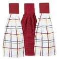 thumbnail image 1 of RITZ 3-Pack Solid and Multi Check Tie Towel Set, Paprika, 1 of 5