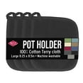thumbnail image 1 of RITZ Ritz 4-Pack Terry Pot Holder Set, Black, 1 of 6