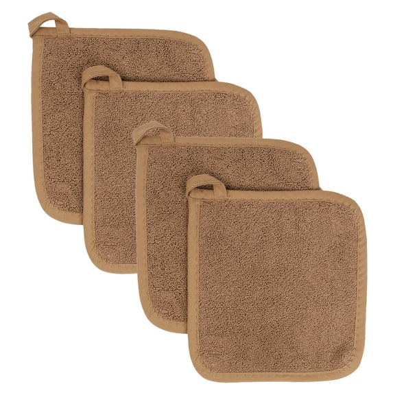 RITZ Ritz 4-Pack Terry Pot Holder Set, Copper