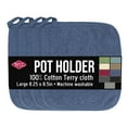 thumbnail image 1 of RITZ Ritz 4-Pack Terry Pot Holder Set, Federal Blue, 1 of 6