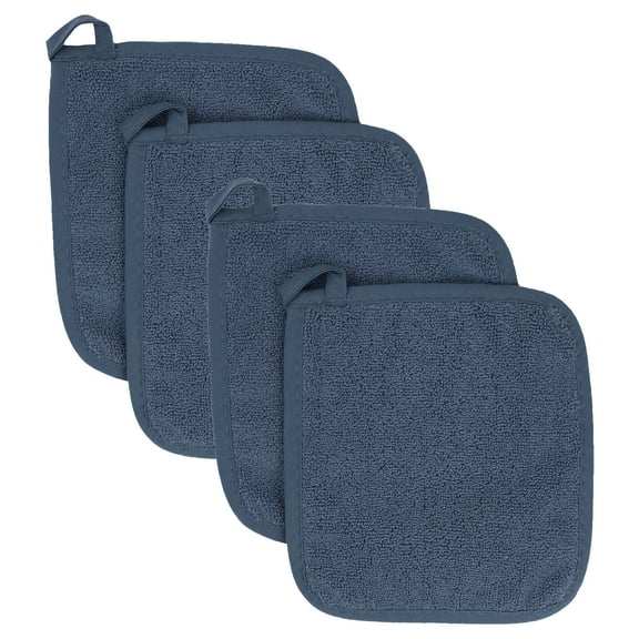 RITZ Ritz 4-Pack Terry Pot Holder Set, Midnight