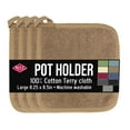 thumbnail image 1 of RITZ Ritz 4-Pack Terry Pot Holder Set, Mocha, 1 of 6