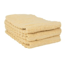 RITZ Royale Collection 100% Combed Terry Cotton, Kitchen Dish Cloth Set, 3-Pack, Solid, Straw