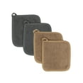 thumbnail image 1 of RITZ Ritz Variety 4-Pack Terry Pot Holder Set, Mocha/Graphite, 1 of 5
