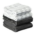thumbnail image 1 of RITZ Royale Collection 100% Combed Terry Cotton, Oversized Kitchen Towel Set, 4-Pack, Solid & Coordinate, Graphite, 1 of 8
