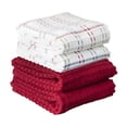 thumbnail image 1 of RITZ Royale Collection 100% Combed Terry Cotton, Oversized Kitchen Towel Set, 4-Pack, Solid & Coordinate, Paprika, 1 of 8