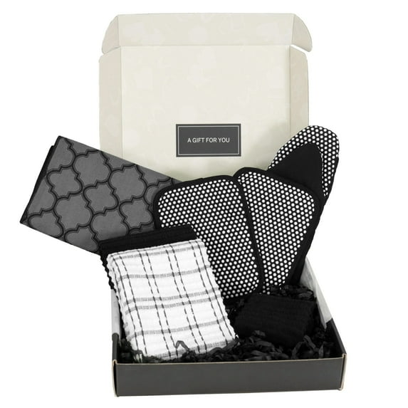 RITZ Royale Majesty Collection, 7-Piece Kitchen Gift Set, Black