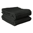 thumbnail image 1 of RITZ Royale Collection 100% Combed Terry Cotton, Oversized Kitchen Towel Set, 2-Pack, Solid, Black, 1 of 7